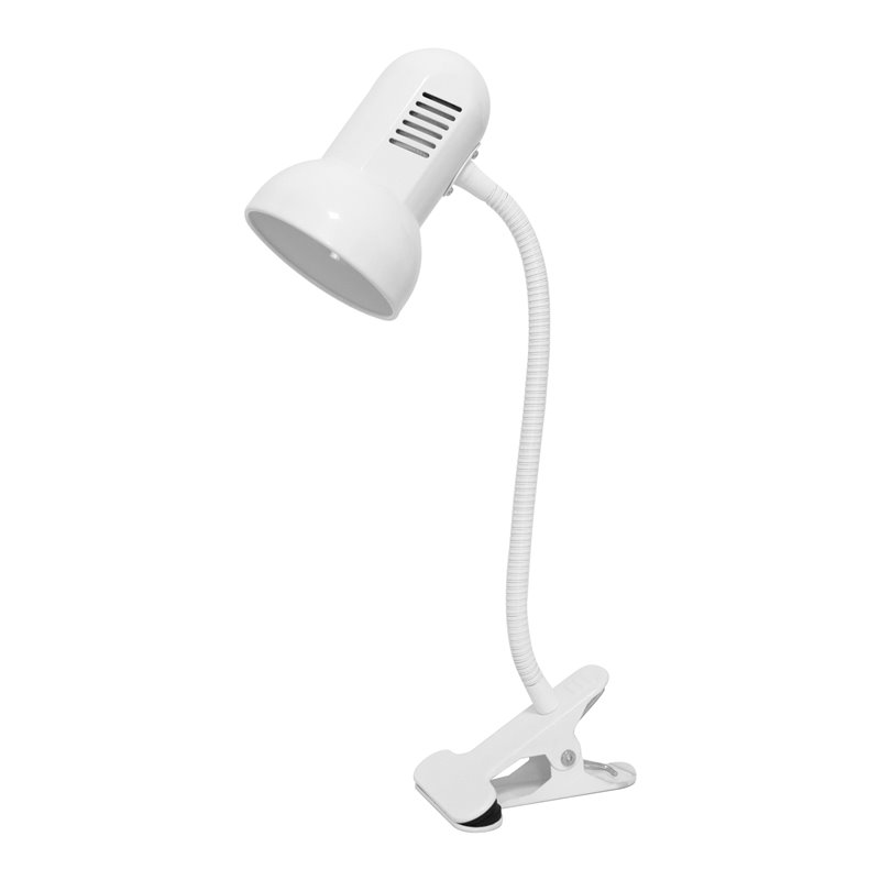 GANSO, LAMPKA BIURKOWA Z KLIPSEM, FLEX, 15W, E27, BIAŁA ORNO GANSO, LAMPKA BIURKOWA Z KLIPSEM, FLEX, 15W, E27, BIAŁA ORNO