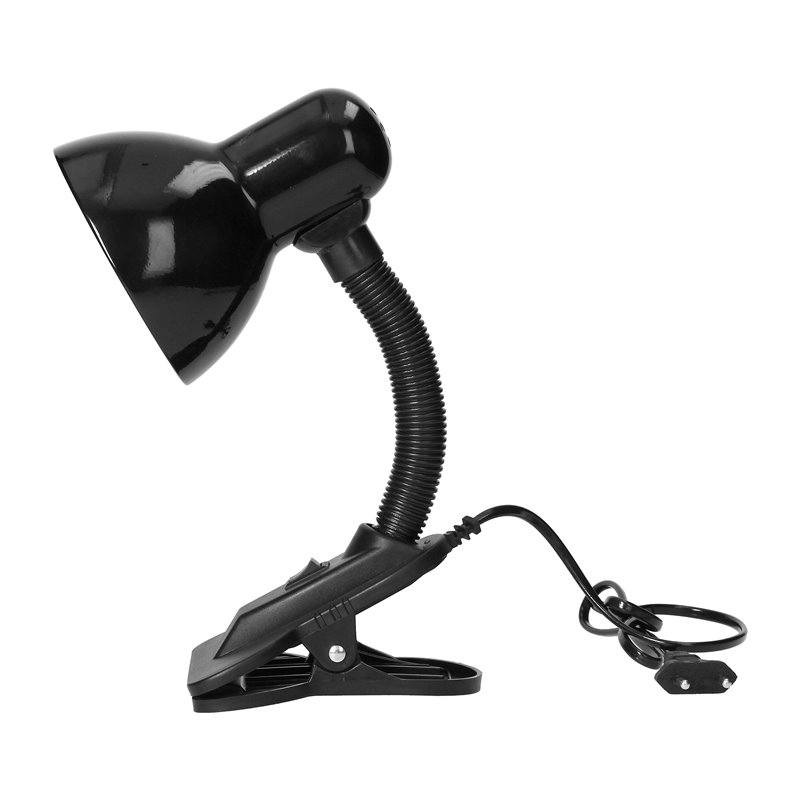 LATSA, LAMPA BIURKOWA Z KLIPSEM, 10W, E27, STAL + TWORZYWO, CZARNA ORNO LATSA, LAMPA BIURKOWA Z KLIPSEM, 10W, E27, STAL + TWORZYWO, CZARNA ORNO