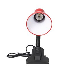 LATSA, LAMPA BIURKOWA Z KLIPSEM, 10W, E27, STAL + TWORZYWO, CZERWONA ORNO LATSA, LAMPA BIURKOWA Z KLIPSEM, 10W, E27, STAL + TWORZYWO, CZERWONA ORNO