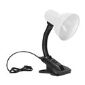 LATSA, LAMPA BIURKOWA Z KLIPSEM, 10W, E27, STAL + TWORZYWO, BIAŁA ORNO