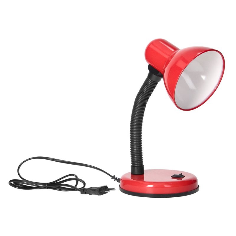 FUPI, LAMPA BIURKOWA, 10W, E27, STAL + TWORZYWO, CZERWONA ORNO