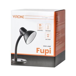 FUPI, LAMPA BIURKOWA, 10W, E27, STAL + TWORZYWO, CZERWONA ORNO FUPI, LAMPA BIURKOWA, 10W, E27, STAL + TWORZYWO, CZERWONA ORNO