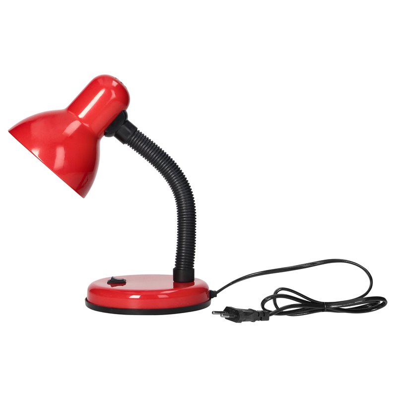 FUPI, LAMPA BIURKOWA, 10W, E27, STAL + TWORZYWO, CZERWONA ORNO FUPI, LAMPA BIURKOWA, 10W, E27, STAL + TWORZYWO, CZERWONA ORNO