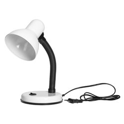 FUPI, LAMPA BIURKOWA, 10W, E27, STAL + TWORZYWO, BIAŁA ORNO FUPI, LAMPA BIURKOWA, 10W, E27, STAL + TWORZYWO, BIAŁA ORNO
