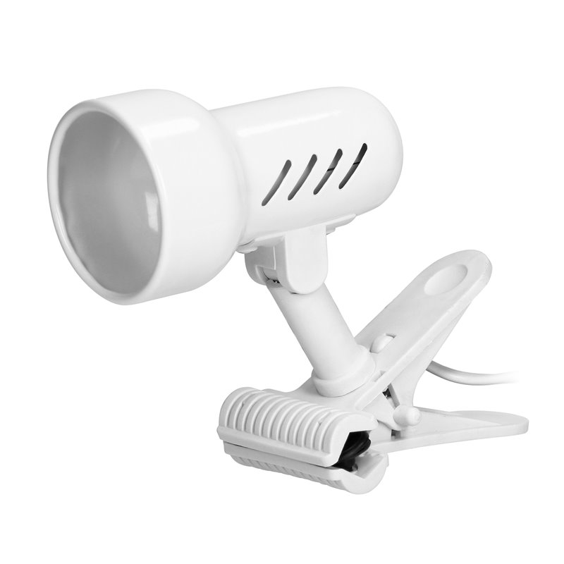 KELLY, LAMPA BIURKOWA Z KLIPSEM, 40W, E14, STAL + TWORZYWO, BIAŁA ORNO KELLY, LAMPA BIURKOWA Z KLIPSEM, 40W, E14, STAL + TWORZYWO, BIAŁA ORNO