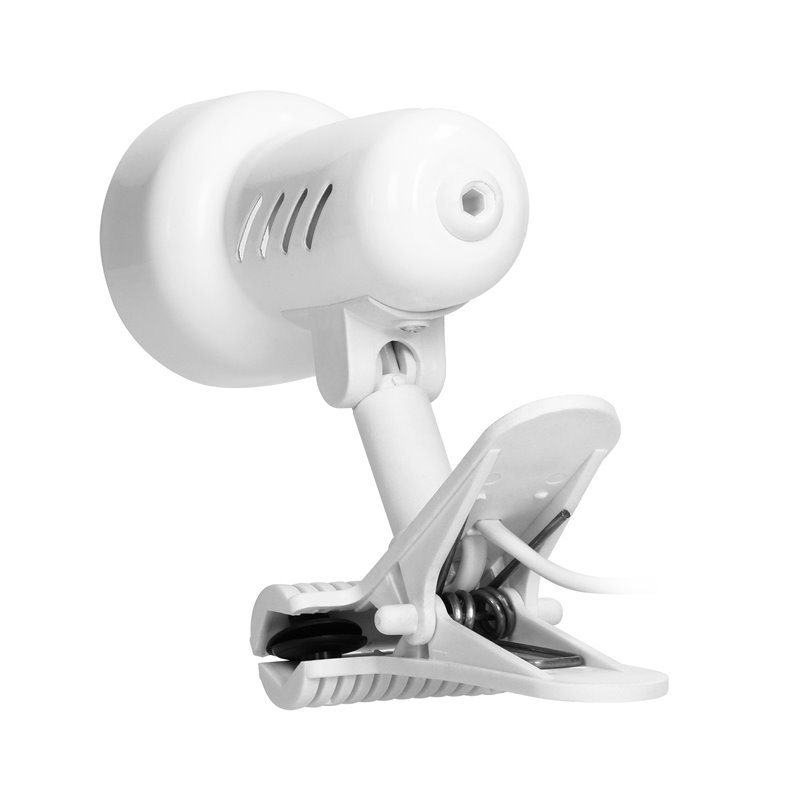 KELLY, LAMPA BIURKOWA Z KLIPSEM, 40W, E14, STAL + TWORZYWO, BIAŁA ORNO KELLY, LAMPA BIURKOWA Z KLIPSEM, 40W, E14, STAL + TWORZYWO, BIAŁA ORNO