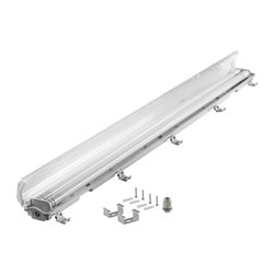 VUMBI II T8 LED 2X18W OPRAWA PYŁOSZCZELNA ZE ŚWIETLÓWKAMI T8 LED, 3600LM, IP65, 4000K ORNO VUMBI II T8 LED 2X18W OPRAWA PYŁOSZCZELNA ZE ŚWIETLÓWKAMI T8 LED, 3600LM, IP65, 4000K ORNO