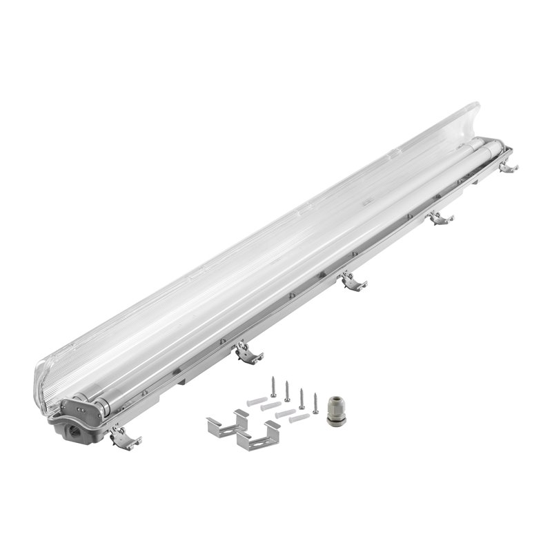 VUMBI II T8 LED 2X18W OPRAWA PYŁOSZCZELNA ZE ŚWIETLÓWKAMI T8 LED, 3600LM, IP65, 4000K ORNO VUMBI II T8 LED 2X18W OPRAWA PYŁOSZCZELNA ZE ŚWIETLÓWKAMI T8 LED, 3600LM, IP65, 4000K ORNO