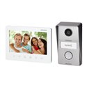 HIKVISION DS-KIS101-P ZESTAW WIDEODOMOFONOWY 2-ŻYŁOWY JEDNORODZINNY Z MONITOREM 7" I KAMERĄ FULL HD, MOŻLIWOŚĆ OBSŁUGI 2 WEJŚĆ, 