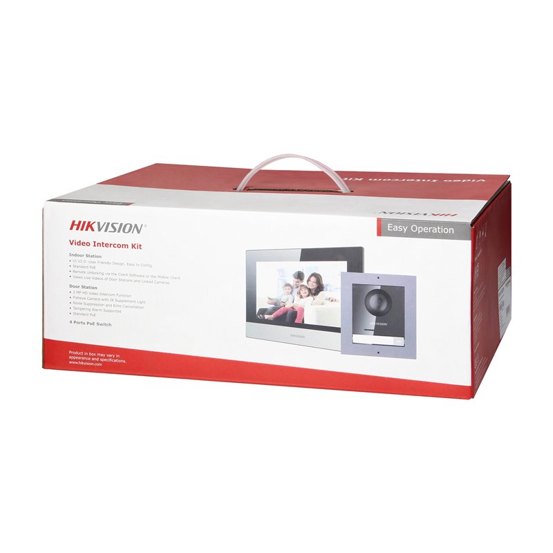 HIKVISION DS-KIS602(B) ZESTAW WIDEODOMOFONOWY POE JEDNORODZINNY Z MONITOREM DOTYKOWYM 7" Z WIFI, PANELEM ZEWNĘTRZNYM Z KAMERĄ FU HIKVISION DS-KIS602(B) ZESTAW WIDEODOMOFONOWY POE JEDNORODZINNY Z MONITOREM DOTYKOWYM 7" Z WIFI, PANELEM ZEWNĘTRZNYM Z KAMERĄ FU