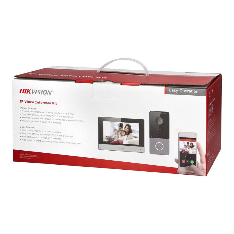 HIKVISION DS-KIS603 ZESTAW WIDEODOMOFONOWY JEDNORODZINNY POE Z MONITOREM DOTYKOWYM 7", Z CZYTNIKIEM ZBLIŻENIOWYM, KAMERĄ FULL HD HIKVISION DS-KIS603 ZESTAW WIDEODOMOFONOWY JEDNORODZINNY POE Z MONITOREM DOTYKOWYM 7", Z CZYTNIKIEM ZBLIŻENIOWYM, KAMERĄ FULL HD