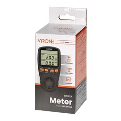 DWUTARYFOWY WATOMIERZ, KALKULATOR ENERGII Z WYŚWIETLACZEM LCD, 2 ODDZIELNE TARYFY, WEWNĘTRZNY AKUMULATOR, WERSJA SCHUKO, CZARNY DWUTARYFOWY WATOMIERZ, KALKULATOR ENERGII Z WYŚWIETLACZEM LCD, 2 ODDZIELNE TARYFY, WEWNĘTRZNY AKUMULATOR, WERSJA SCHUKO, CZARNY