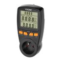 DWUTARYFOWY WATOMIERZ, KALKULATOR ENERGII Z WYŚWIETLACZEM LCD, 2 ODDZIELNE TARYFY, WEWNĘTRZNY AKUMULATOR, CZARNY ORNO