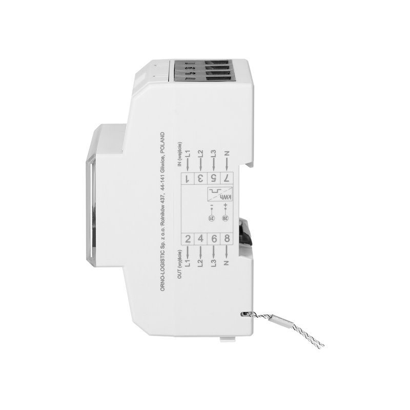 3-FAZOWY WSKAŹNIK ZUŻYCIA ENERGII ELEKTRYCZNEJ, 80A, 4,3 MODUŁY, DIN TH-35MM ORNO 3-FAZOWY WSKAŹNIK ZUŻYCIA ENERGII ELEKTRYCZNEJ, 80A, 4,3 MODUŁY, DIN TH-35MM ORNO