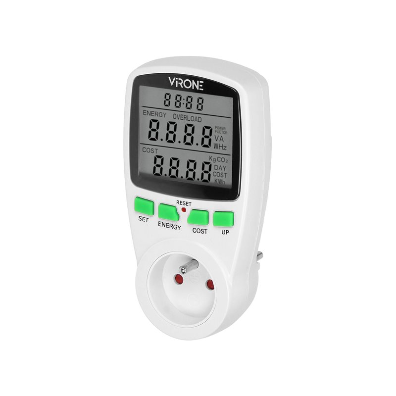 JEDNOTARYFOWY WATOMIERZ, KALKULATOR ENERGII Z WYŚWIETLACZEM LCD, JEDNA TARYFA, WBUDOWANY AKUMULATOR ORNO JEDNOTARYFOWY WATOMIERZ, KALKULATOR ENERGII Z WYŚWIETLACZEM LCD, JEDNA TARYFA, WBUDOWANY AKUMULATOR ORNO