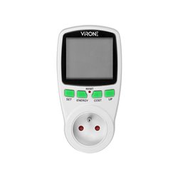 JEDNOTARYFOWY WATOMIERZ, KALKULATOR ENERGII Z WYŚWIETLACZEM LCD, JEDNA TARYFA, WBUDOWANY AKUMULATOR ORNO JEDNOTARYFOWY WATOMIERZ, KALKULATOR ENERGII Z WYŚWIETLACZEM LCD, JEDNA TARYFA, WBUDOWANY AKUMULATOR ORNO
