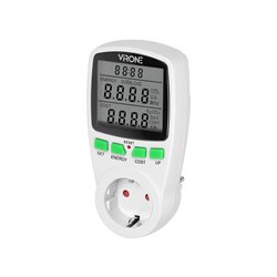 JEDNOTARYFOWY WATOMIERZ, KALKULATOR ENERGII Z WYŚWIETLACZEM LCD, JEDNA TARYFA, WBUDOWANY AKUMULATOR, WERSJA SCHUKO ORNO JEDNOTARYFOWY WATOMIERZ, KALKULATOR ENERGII Z WYŚWIETLACZEM LCD, JEDNA TARYFA, WBUDOWANY AKUMULATOR, WERSJA SCHUKO ORNO