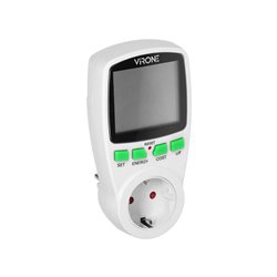JEDNOTARYFOWY WATOMIERZ, KALKULATOR ENERGII Z WYŚWIETLACZEM LCD, JEDNA TARYFA, WBUDOWANY AKUMULATOR, WERSJA SCHUKO ORNO JEDNOTARYFOWY WATOMIERZ, KALKULATOR ENERGII Z WYŚWIETLACZEM LCD, JEDNA TARYFA, WBUDOWANY AKUMULATOR, WERSJA SCHUKO ORNO