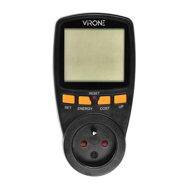 JEDNOTARYFOWY WATOMIERZ, KALKULATOR ENERGII Z WYŚWIETLACZEM LCD, JEDNA TARYFA, WBUDOWANY AKUMULATOR, CZARNY ORNO JEDNOTARYFOWY WATOMIERZ, KALKULATOR ENERGII Z WYŚWIETLACZEM LCD, JEDNA TARYFA, WBUDOWANY AKUMULATOR, CZARNY ORNO