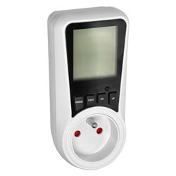 DWUTARYFOWY WATOMIERZ, KALKULATOR ENERGII Z WYŚWIETLACZEM LCD, 2 ODDZIELNE TARYFY, WEWNĘTRZNY AKUMULATOR, 16A 230V ORNO DWUTARYFOWY WATOMIERZ, KALKULATOR ENERGII Z WYŚWIETLACZEM LCD, 2 ODDZIELNE TARYFY, WEWNĘTRZNY AKUMULATOR, 16A 230V ORNO
