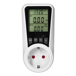 DWUTARYFOWY WATOMIERZ, KALKULATOR ENERGII Z WYŚWIETLACZEM LCD, 2 ODDZIELNE TARYFY, WEWNĘTRZNY AKUMULATOR, 16A 230V,WERSJA SCHUKO DWUTARYFOWY WATOMIERZ, KALKULATOR ENERGII Z WYŚWIETLACZEM LCD, 2 ODDZIELNE TARYFY, WEWNĘTRZNY AKUMULATOR, 16A 230V,WERSJA SCHUKO