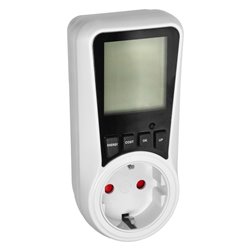 DWUTARYFOWY WATOMIERZ, KALKULATOR ENERGII Z WYŚWIETLACZEM LCD, 2 ODDZIELNE TARYFY, WEWNĘTRZNY AKUMULATOR, 16A 230V,WERSJA SCHUKO DWUTARYFOWY WATOMIERZ, KALKULATOR ENERGII Z WYŚWIETLACZEM LCD, 2 ODDZIELNE TARYFY, WEWNĘTRZNY AKUMULATOR, 16A 230V,WERSJA SCHUKO