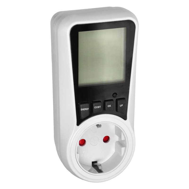 DWUTARYFOWY WATOMIERZ, KALKULATOR ENERGII Z WYŚWIETLACZEM LCD, 2 ODDZIELNE TARYFY, WEWNĘTRZNY AKUMULATOR, 16A 230V,WERSJA SCHUKO DWUTARYFOWY WATOMIERZ, KALKULATOR ENERGII Z WYŚWIETLACZEM LCD, 2 ODDZIELNE TARYFY, WEWNĘTRZNY AKUMULATOR, 16A 230V,WERSJA SCHUKO