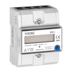 3-FAZOWY WSKAŹNIK ZUŻYCIA ENERGII ELEKTRYCZNEJ, 80A, DODATKOWY WSKAŹNIK, WYJŚCIE IMPULSOWE, PRZYCISK RESET, 2 MODUŁY, DIN TH-35M 3-FAZOWY WSKAŹNIK ZUŻYCIA ENERGII ELEKTRYCZNEJ, 80A, DODATKOWY WSKAŹNIK, WYJŚCIE IMPULSOWE, PRZYCISK RESET, 2 MODUŁY, DIN TH-35M