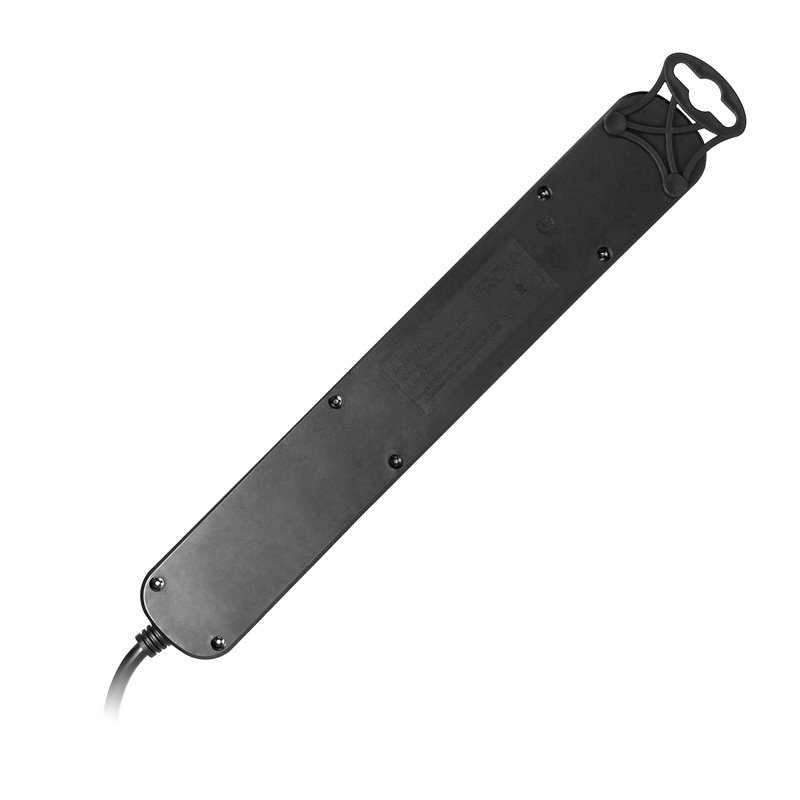 PRZEDŁUŻACZ 6-KROTNY 2P+Z, Z WYŁĄCZNIKIEM, 1,5M H05VV-F 3X1,0MM2, IMAX10A, PŁASKA WTYCZKA, CZARNY ORNO PRZEDŁUŻACZ 6-KROTNY 2P+Z, Z WYŁĄCZNIKIEM, 1,5M H05VV-F 3X1,0MM2, IMAX10A, PŁASKA WTYCZKA, CZARNY ORNO