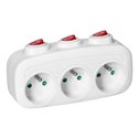 ROZGAŁĘŹNIK 3X2P+Z Z 3 WŁĄCZNIKAMI ORNO ROZGAŁĘŹNIK 3X2P+Z Z 3 WŁĄCZNIKAMI ORNO