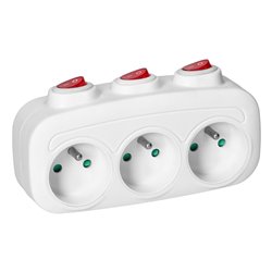 ROZGAŁĘŹNIK 3X2P+Z Z 3 WŁĄCZNIKAMI ORNO ROZGAŁĘŹNIK 3X2P+Z Z 3 WŁĄCZNIKAMI ORNO