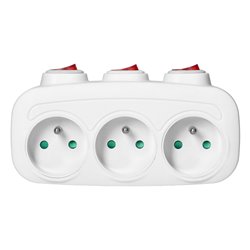 ROZGAŁĘŹNIK 3X2P+Z Z 3 WŁĄCZNIKAMI ORNO ROZGAŁĘŹNIK 3X2P+Z Z 3 WŁĄCZNIKAMI ORNO