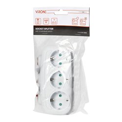 ROZGAŁĘŹNIK 3X2P+Z (SCHUKO) Z 3 WŁĄCZNIKAMI ORNO ROZGAŁĘŹNIK 3X2P+Z (SCHUKO) Z 3 WŁĄCZNIKAMI ORNO