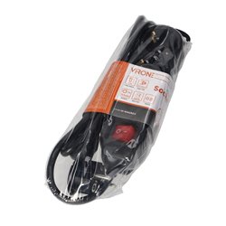 PRZEDŁUŻACZ 3-KROTNY 2P+Z (SCHUKO), Z WYŁĄCZNIKIEM, 1,5M H05VV-F 3X1,5MM2, IMAX16A, PŁASKA WTYCZKA, CZARNY ORNO PRZEDŁUŻACZ 3-KROTNY 2P+Z (SCHUKO), Z WYŁĄCZNIKIEM, 1,5M H05VV-F 3X1,5MM2, IMAX16A, PŁASKA WTYCZKA, CZARNY ORNO