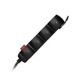 PRZEDŁUŻACZ 3-KROTNY 2P+Z (SCHUKO) , Z WYŁĄCZNIKIEM, 3M H05VV-F 3X1,5MM2, IMAX16A, PŁASKA WTYCZKA, CZARNY ORNO PRZEDŁUŻACZ 3-KROTNY 2P+Z (SCHUKO) , Z WYŁĄCZNIKIEM, 3M H05VV-F 3X1,5MM2, IMAX16A, PŁASKA WTYCZKA, CZARNY ORNO