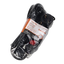PRZEDŁUŻACZ 3-KROTNY 2P+Z (SCHUKO), Z WYŁĄCZNIKIEM, 5M H05VV-F 3X1,5MM2, IMAX16A, PŁASKA WTYCZKA, CZARNY ORNO PRZEDŁUŻACZ 3-KROTNY 2P+Z (SCHUKO), Z WYŁĄCZNIKIEM, 5M H05VV-F 3X1,5MM2, IMAX16A, PŁASKA WTYCZKA, CZARNY ORNO