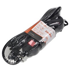 PRZEDŁUŻACZ 3-KROTNY 2P+Z, Z WYŁĄCZNIKIEM, 3M H05VV-F 3X1,5MM2, IMAX16A, PŁASKA WTYCZKA, CZARNY ORNO PRZEDŁUŻACZ 3-KROTNY 2P+Z, Z WYŁĄCZNIKIEM, 3M H05VV-F 3X1,5MM2, IMAX16A, PŁASKA WTYCZKA, CZARNY ORNO