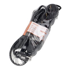 PRZEDŁUŻACZ 5-KROTNY 2P+Z (SCHUKO), 5M H05VV-F 3X1,5MM2, IMAX16A, PŁASKA WTYCZKA, CZARNY ORNO PRZEDŁUŻACZ 5-KROTNY 2P+Z (SCHUKO), 5M H05VV-F 3X1,5MM2, IMAX16A, PŁASKA WTYCZKA, CZARNY ORNO