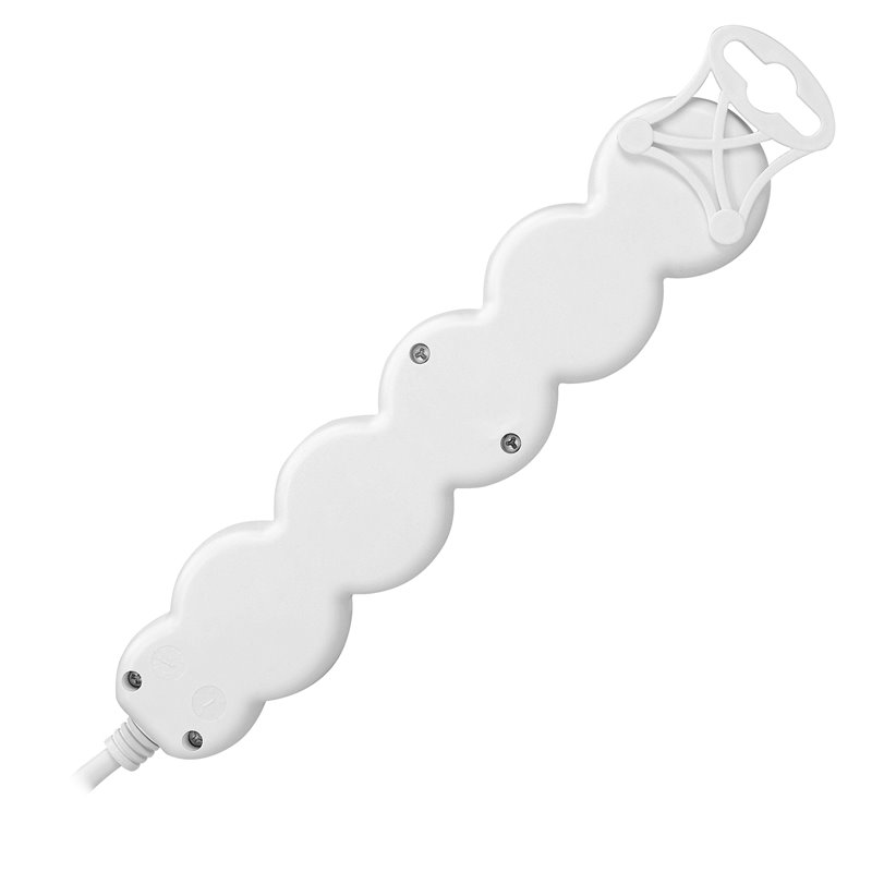 PRZEDŁUŻACZ 5-KROTNY 2P+Z (SCHUKO), 1,5M H05VV-F 3X1,5MM2, IMAX16A, PŁASKA WTYCZKA, BIAŁY ORNO PRZEDŁUŻACZ 5-KROTNY 2P+Z (SCHUKO), 1,5M H05VV-F 3X1,5MM2, IMAX16A, PŁASKA WTYCZKA, BIAŁY ORNO