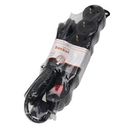 PRZEDŁUŻACZ 5-KROTNY 2P+Z (SCHUKO), Z WYŁĄCZNIKIEM, 3M H05VV-F 3X1,5MM2, IMAX16A, PŁASKA WTYCZKA, CZARNY ORNO PRZEDŁUŻACZ 5-KROTNY 2P+Z (SCHUKO), Z WYŁĄCZNIKIEM, 3M H05VV-F 3X1,5MM2, IMAX16A, PŁASKA WTYCZKA, CZARNY ORNO
