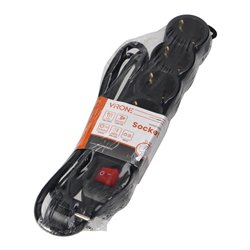 PRZEDŁUŻACZ 5-KROTNY 2P+Z (SCHUKO), Z WYŁĄCZNIKIEM, 5M H05VV-F 3X1,5MM2, IMAX16A, PŁASKA WTYCZKA, CZARNY ORNO PRZEDŁUŻACZ 5-KROTNY 2P+Z (SCHUKO), Z WYŁĄCZNIKIEM, 5M H05VV-F 3X1,5MM2, IMAX16A, PŁASKA WTYCZKA, CZARNY ORNO