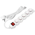 PRZEDŁUŻACZ 5-KROTNY 2P+Z, Z WYŁĄCZNIKIEM, 5M H05VV-F 3X1,5MM2, IMAX16A, PŁASKA WTYCZKA, BIAŁY ORNO PRZEDŁUŻACZ 5-KROTNY 2P+Z, Z WYŁĄCZNIKIEM, 5M H05VV-F 3X1,5MM2, IMAX16A, PŁASKA WTYCZKA, BIAŁY ORNO