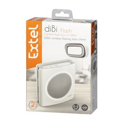 DZWONEK BEZPRZEWODOWY, BATERYJNY EXTEL DIBI FLASH, BIAŁY ORNO DZWONEK BEZPRZEWODOWY, BATERYJNY EXTEL DIBI FLASH, BIAŁY ORNO