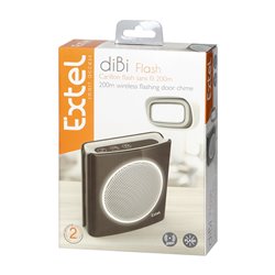 DZWONEK BEZPRZEWODOWY, BATERYJNY EXTEL DIBI FLASH, CZARNY ORNO DZWONEK BEZPRZEWODOWY, BATERYJNY EXTEL DIBI FLASH, CZARNY ORNO