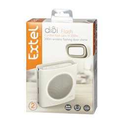 DZWONEK BEZPRZEWODOWY, BATERYJNY EXTEL DIBI FLASH SOFT, BIAŁY ORNO DZWONEK BEZPRZEWODOWY, BATERYJNY EXTEL DIBI FLASH SOFT, BIAŁY ORNO