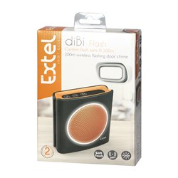 DZWONEK BEZPRZEWODOWY, BATERYJNY EXTEL DIBI FLASH SOFT, CZARNO POMARAŃCZOWY ORNO DZWONEK BEZPRZEWODOWY, BATERYJNY EXTEL DIBI FLASH SOFT, CZARNO POMARAŃCZOWY ORNO