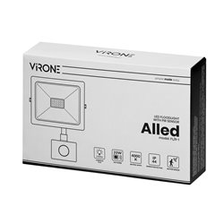 ALLED 20W NAŚWIETLACZ LED Z PIR, 1500LM, IP44, 4000K, ALU+GLASS ORNO ALLED 20W NAŚWIETLACZ LED Z PIR, 1500LM, IP44, 4000K, ALU+GLASS ORNO