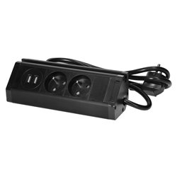 PODWÓJNE GNIAZDO MEBLOWE Z ŁADOWARKĄ USB, UCHWYTEM NA TELEFON I PRZEWODEM 1,5M, 2X2P+Z, 2XUSB (TYP A, 2,4A), CZARNE ORNO PODWÓJNE GNIAZDO MEBLOWE Z ŁADOWARKĄ USB, UCHWYTEM NA TELEFON I PRZEWODEM 1,5M, 2X2P+Z, 2XUSB (TYP A, 2,4A), CZARNE ORNO