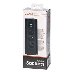 POTRÓJNE GNIAZDO MEBLOWE Z UCHWYTEM NA TELEFON, ŁADOWARKĄ USB I PRZEWODEM 1,5M, 3X2P+Z, 2XUSB (TYP A, 2,4A), CZARNE ORNO POTRÓJNE GNIAZDO MEBLOWE Z UCHWYTEM NA TELEFON, ŁADOWARKĄ USB I PRZEWODEM 1,5M, 3X2P+Z, 2XUSB (TYP A, 2,4A), CZARNE ORNO