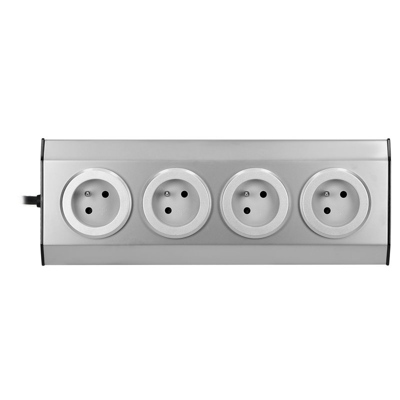 GNIAZDO MEBLOWE KUCHENNE 4X2P+Z, 16A, MONTAŻ NA RZEPY, INOX, PRZEWÓD 1,5M Z PŁASKĄ WTYCZKĄ ORNO GNIAZDO MEBLOWE KUCHENNE 4X2P+Z, 16A, MONTAŻ NA RZEPY, INOX, PRZEWÓD 1,5M Z PŁASKĄ WTYCZKĄ ORNO